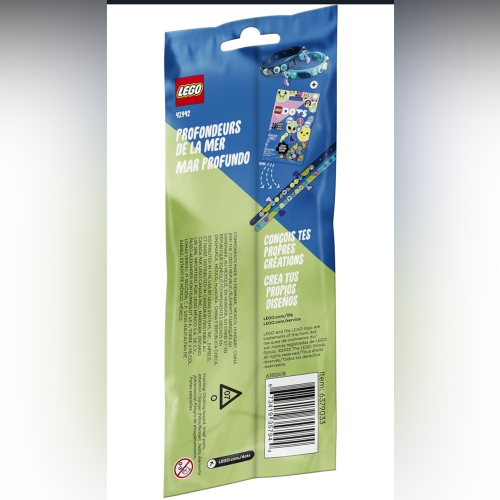 NWT LEGO DOTS Into the Deep Bracelet Set - Blue, Green, Purple - Picture 2 of 15